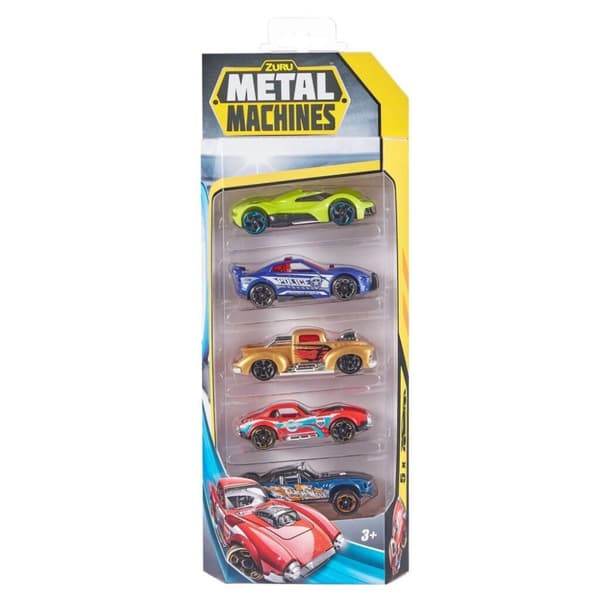 Zuru metalmaskiner trykstøbte biler 5 stk. Assorteret