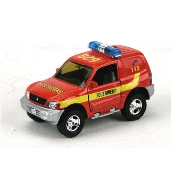 Tysk Pull-Back brandbil med ljud