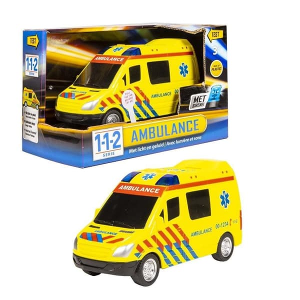 112 Ambulancebil + Lys og Lyd