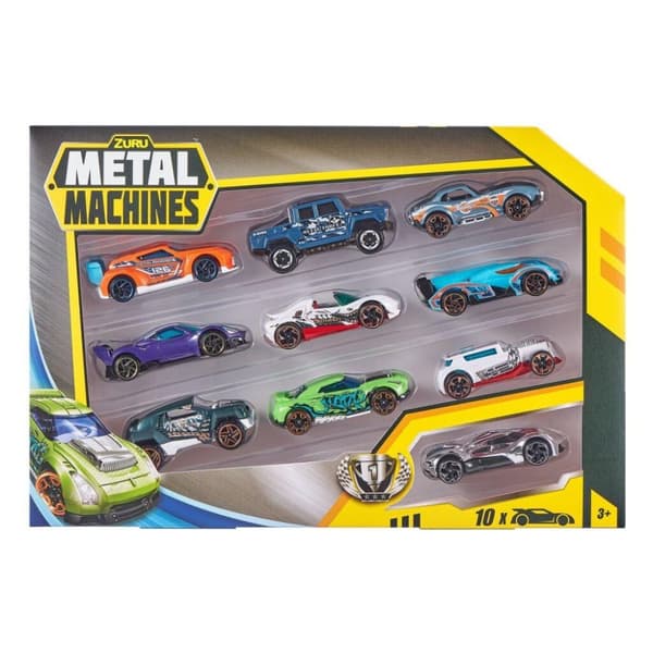 Zuru metalmaskiner trykstøbte biler 10 stk. Assorteret