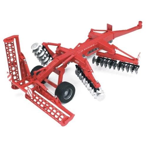 Bruder 2217 Kuhn Disc Harrow Trailer Sort, Rød