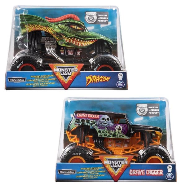 Monster Jam Die-Cast Monster Truck 1:24 Assorteret