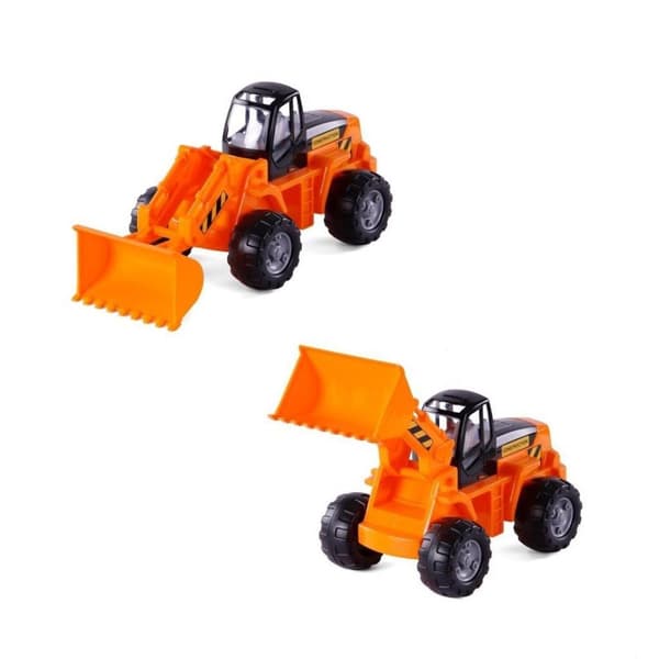 Polesie Volvo Lastbil med Bulldozer Orange/Sort