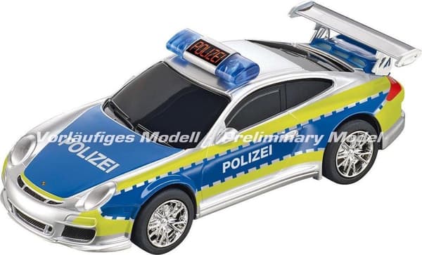 Carrera Go bil Porsche 911 "Polizei" (silber/blå/neon gelb)