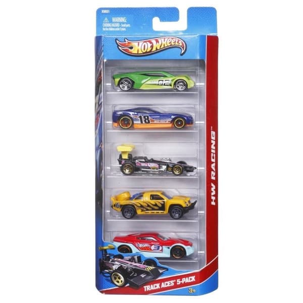 Mattel Hot Wheels 5er presentset sortiment, modellfordon (01806)