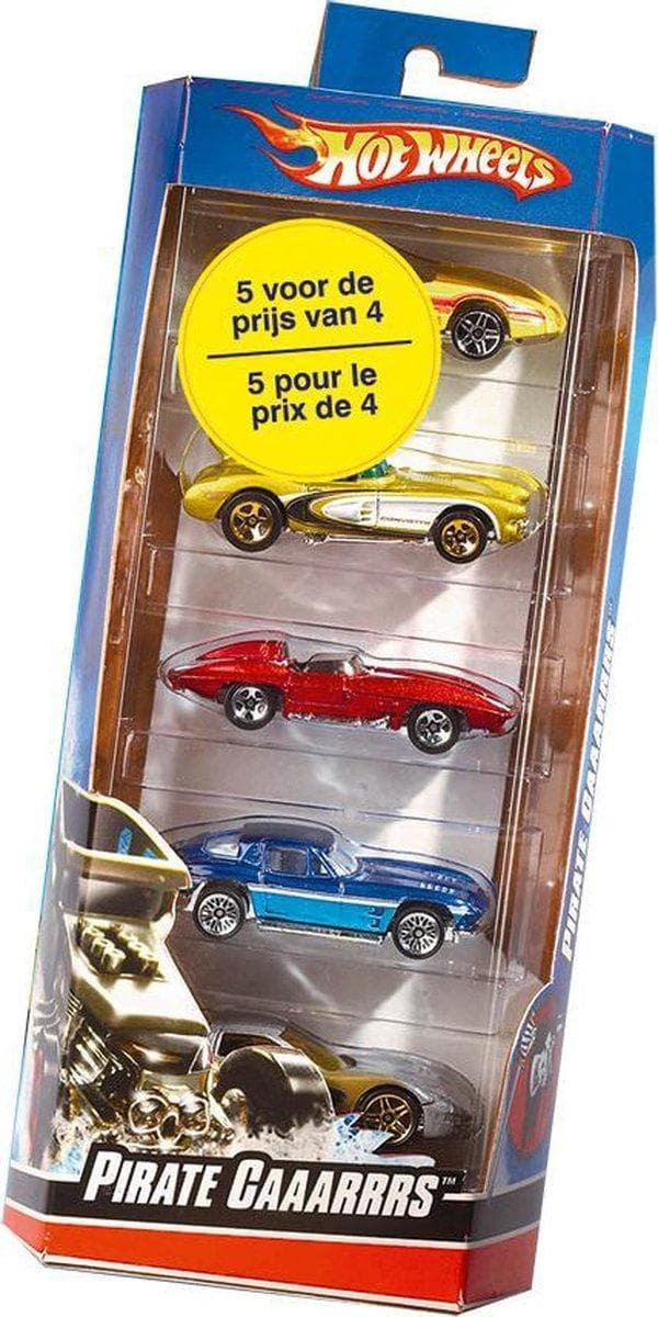 Mattel Hot Wheels 5er presentset sortiment, modellfordon (01806)