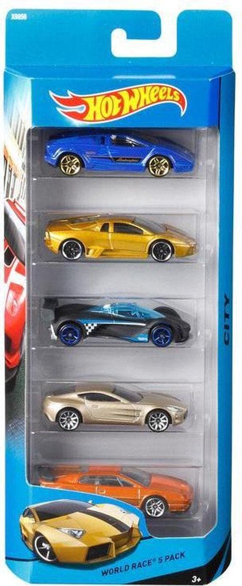 Mattel Hot Wheels 5er presentset sortiment, modellfordon (01806)