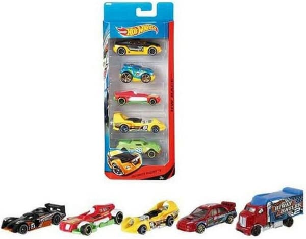 Mattel Hot Wheels 5er presentset sortiment, modellfordon (01806)