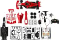 Miniatyrbillede 3 af 11: Rastar Ferrari F1 - Rød - 1:16 RC 2.4GHz - R/C Monteringsmodelsæt - Byggesæt - Formel 1 - Officielt licenseret Ferrari