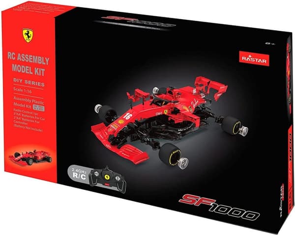Rastar Ferrari F1 - Rød - 1:16 RC 2.4GHz - R/C Monteringsmodelsæt - Byggesæt - Formel 1 - Officielt licenseret Ferrari
