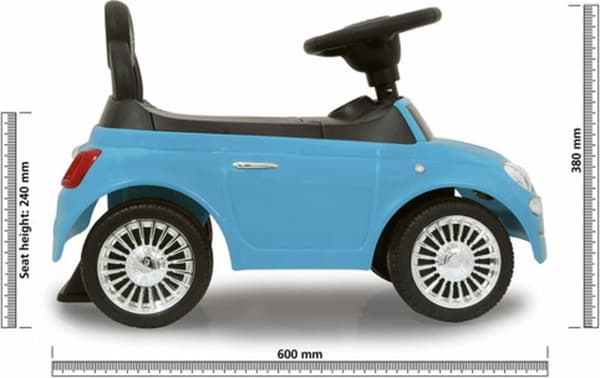 JAMARA Pushbil Fiat 500 blå