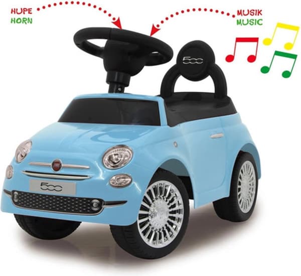 JAMARA Pushbil Fiat 500 blå