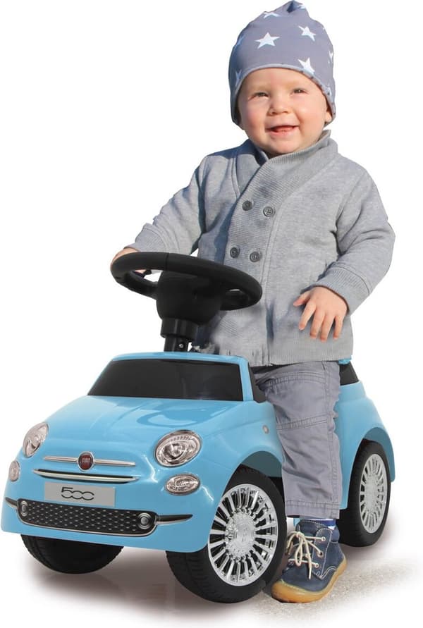 JAMARA Pushbil Fiat 500 blå