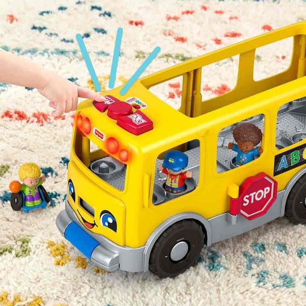 Little People Skolbuss Flerfärgad