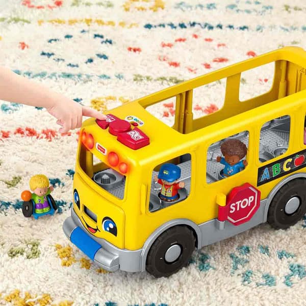 Little People Skolbuss Flerfärgad