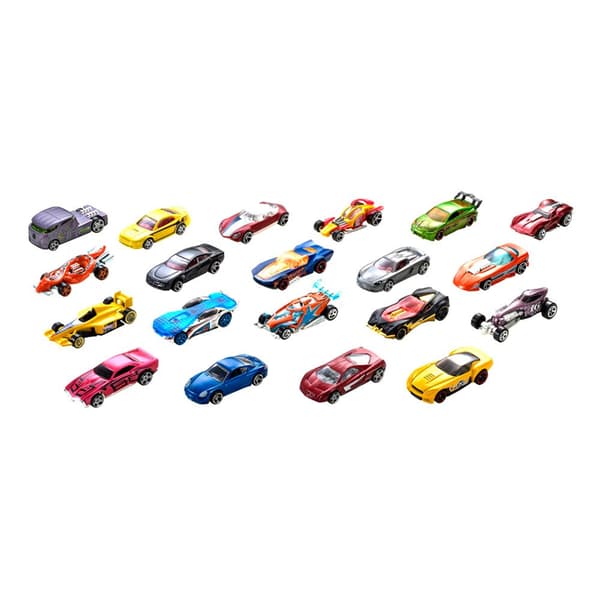 Hot Wheels Blandat Bilpaket 20 Flerfärgad 3 Years