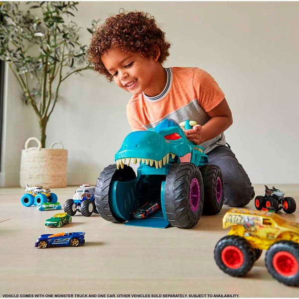 Hot Wheels Tygger Biler Med Lys Og Lyde Monster Trucks Mega Wrex Flerfarvet