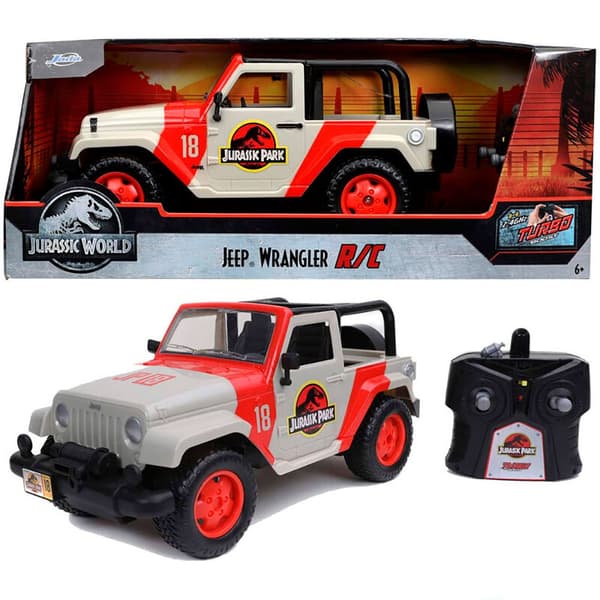 Jada Rc Bil Jurassic Park Jeep Wrangler Guld