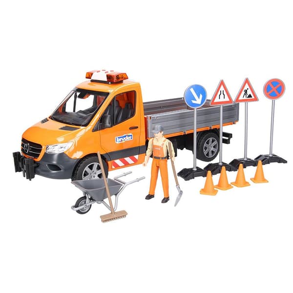 Bruder Funktionsmodul Med Tillbehör L+s Mb Sprinter 02677 Silver