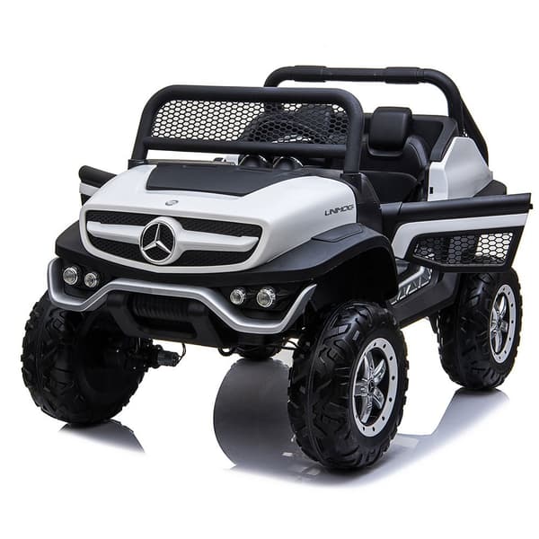 Runruntoys Bil Mercedes Benz Unimog 12v Vit