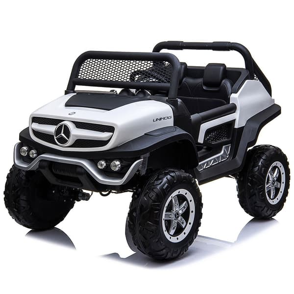 Runruntoys Bil Mercedes Benz Unimog 12v Hvid