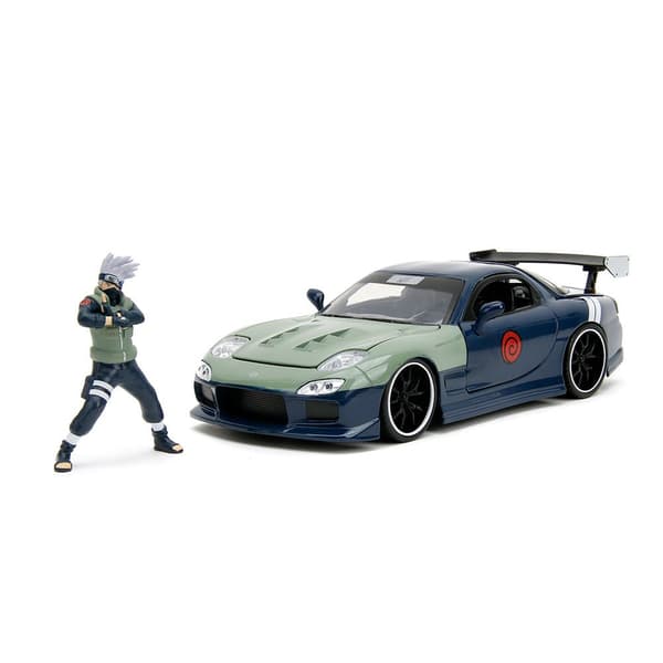 Jada Naruto Kakashi Hatake 2009 Mazda Rx-7 1:24 Grå