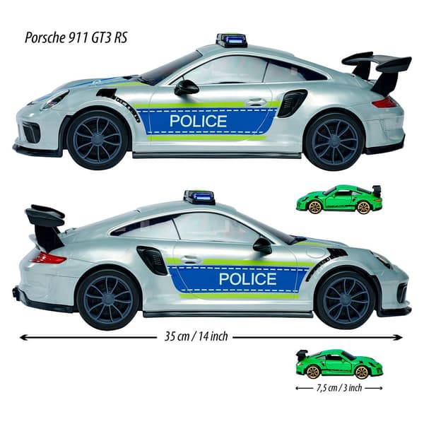 Majorette Politiet Bærer Sag Porsche Blå