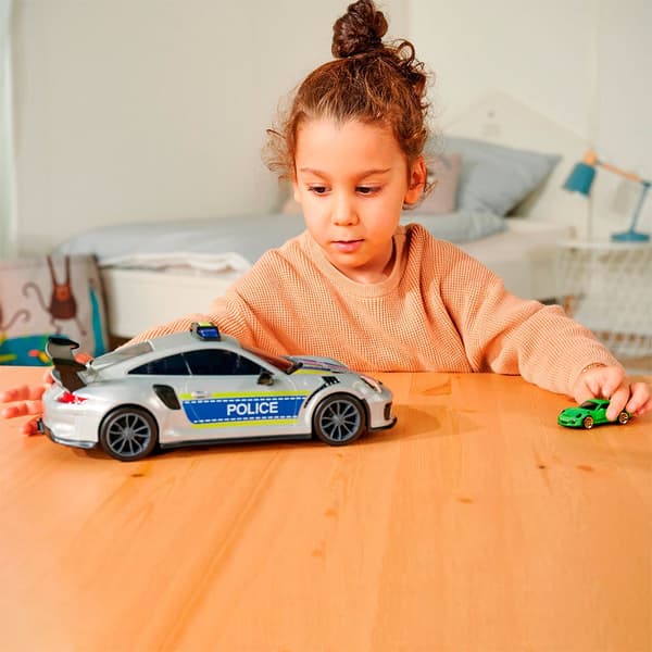 Majorette Politiet Bærer Sag Porsche Blå