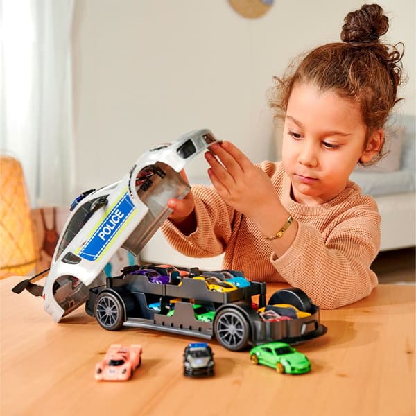 Majorette Politiet Bærer Sag Porsche Blå