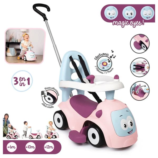 Smoby Vauvan Matkareppu Maestro 3-in-1 Pinkki