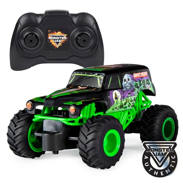 Spin Master Fjernstyret Bil Grave Diggir Rc Monster Jam 1/24 Grøn