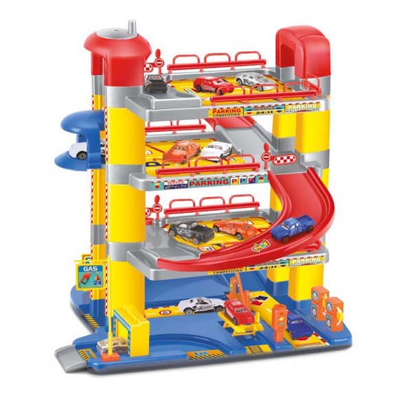 Tachan 4-historie Parking Parking Med Elevator Flerfarvet 3-6 Years
