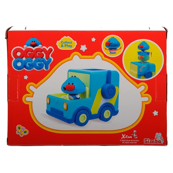 Oggy Oggy Lastbil Med Figur Blå