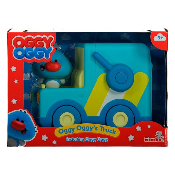 Oggy Oggy Lastbil Med Figur Blå