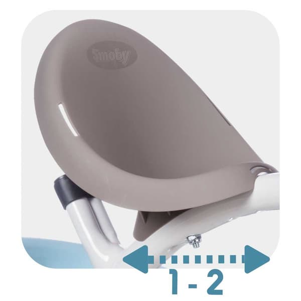 Smoby Trehjuling Baby Balade Plus Silver