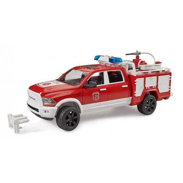 Bruder Brandmän Med Sirena Ram 2500 Silver