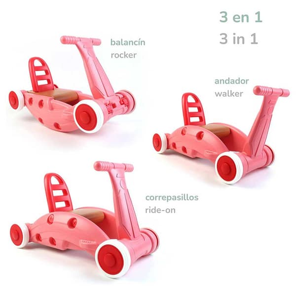 Robin Cool Takle Rocker Walker Rosa Up To 3 Years