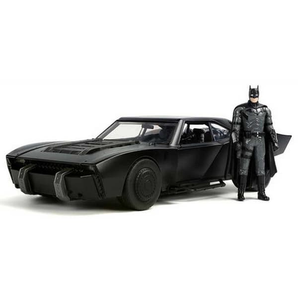 Jada Batmobo Med Ljus Och Figur Metal 1:18 ´´the Batman´´ Svart