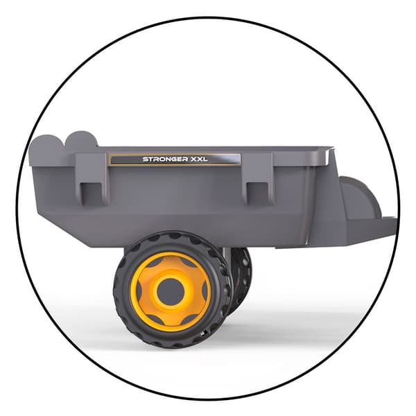 Smoby Traktor Med Släp Stronger Xxl Grå
