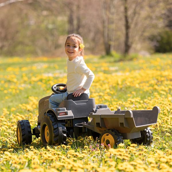 Smoby Traktor Med Släp Stronger Xxl Grå