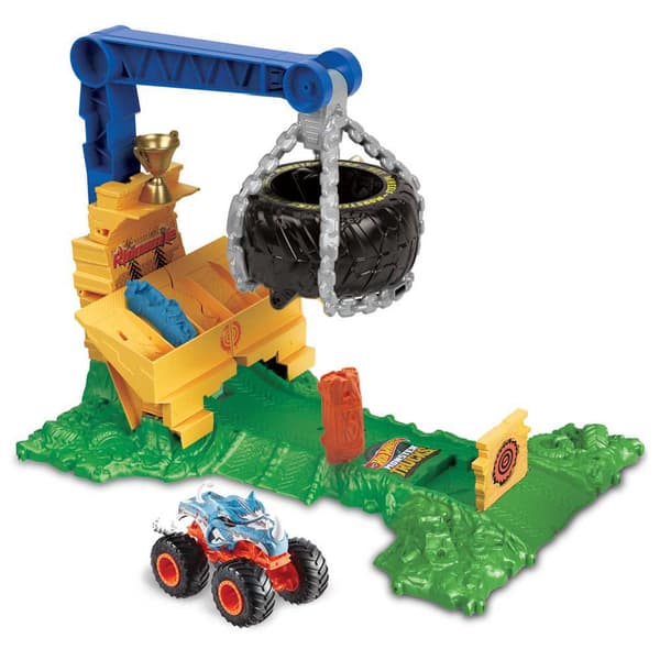 Hot Wheels Rhinomite Udfordringsbil Monster Trucks Arena Smashers Flerfarvet