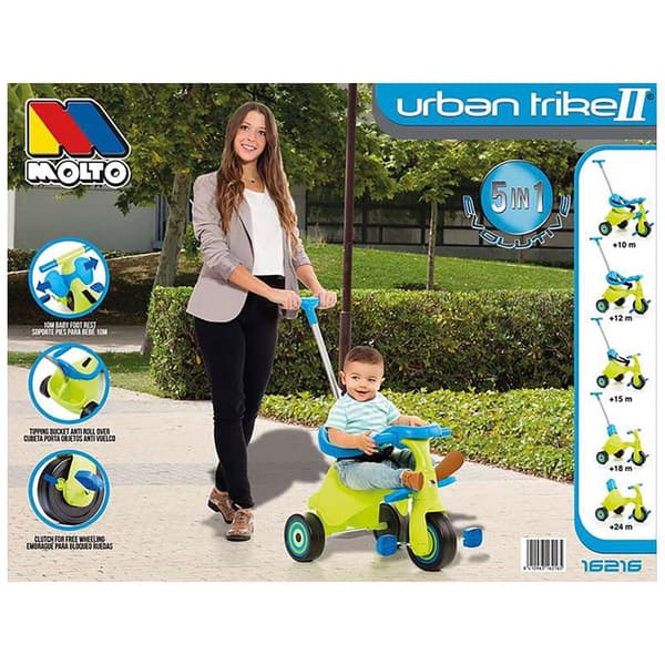 Molto Trehjuling I Urban Trike City 5 1 89 Centimeter Gul