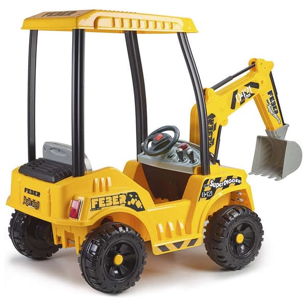 Feber Aftensmad Digger 12v Flerfarvet
