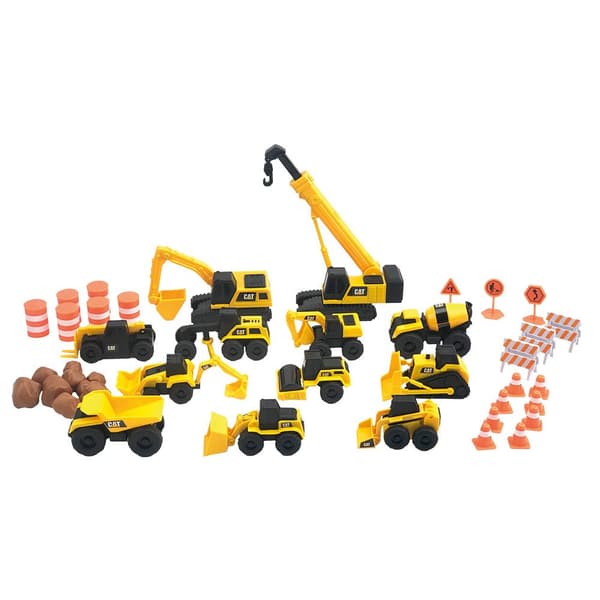 Funrise Little Machines Mega Set Caterpillar Guld