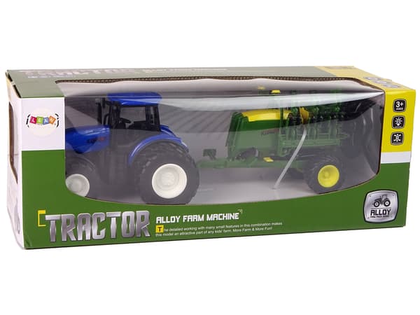 Fjernstyret traktor i skala 1:24 med tilbehør