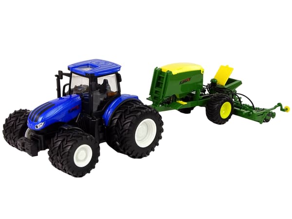 Fjernstyret traktor i skala 1:24 med tilbehør