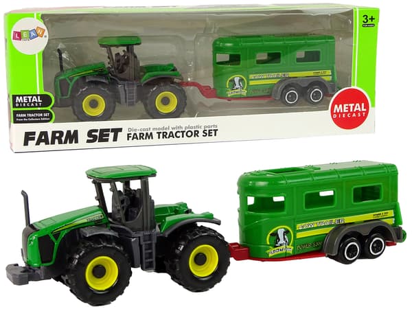 Traktor med Trailer Green
