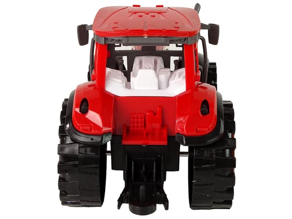 Traktor med kultivatorfriktionsdrift Röd
