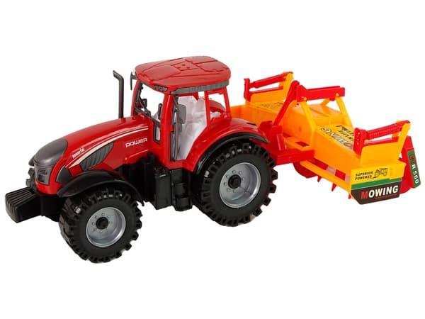 Traktor med kultivatorfriktionsdrift Röd