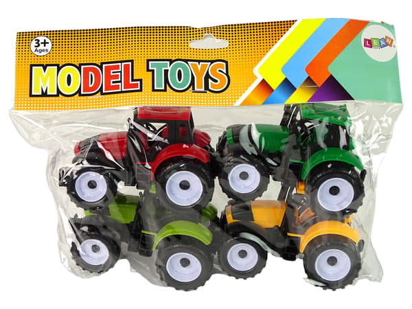 Farm Traktor Sæt 4 farverige stykker